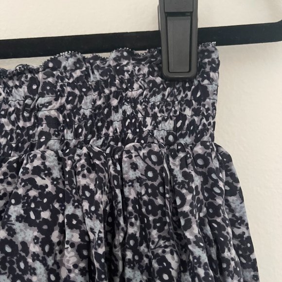 Blue Ruffle Mini Skirt - Picture 4 of 8